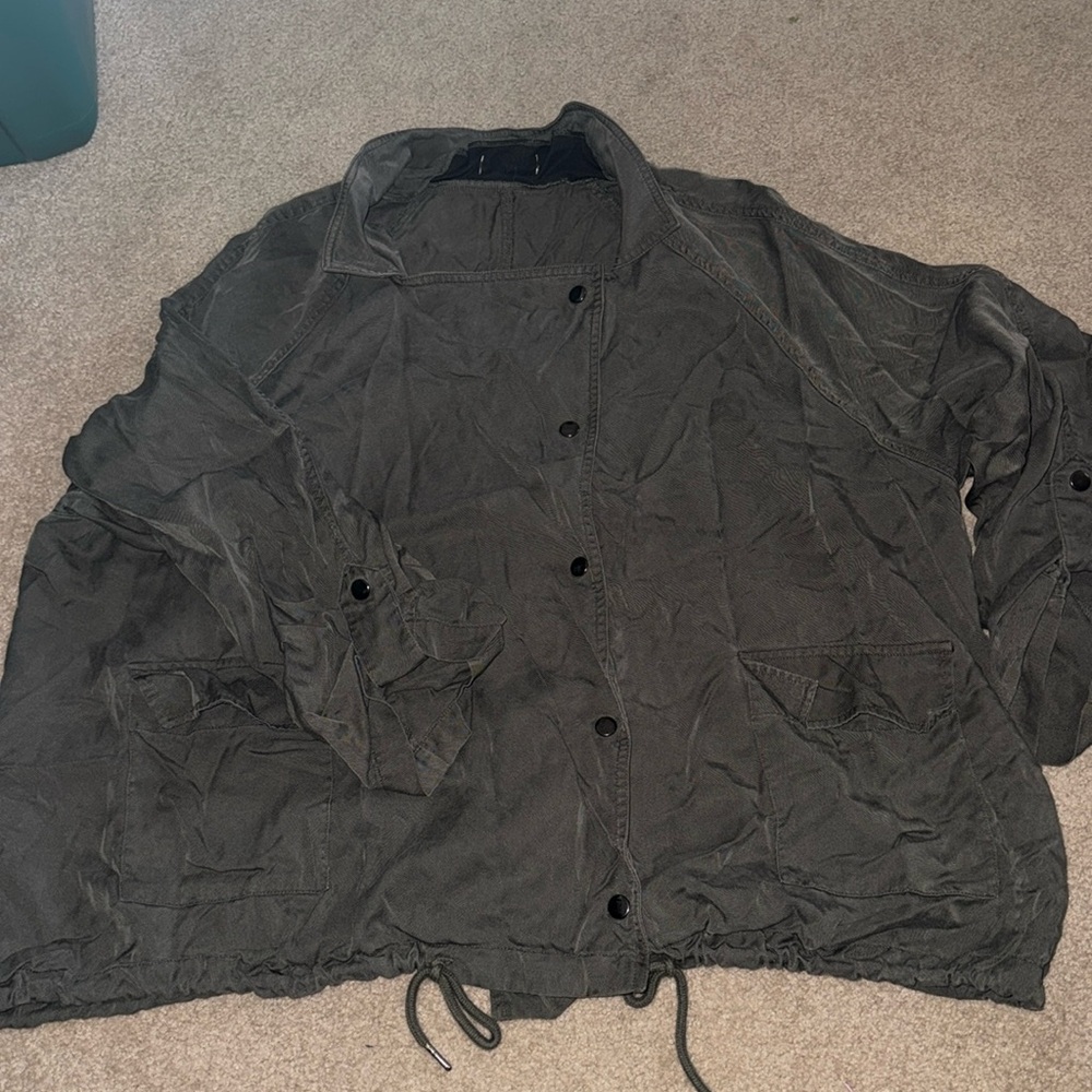 Army green lightweight jacket size 4x
